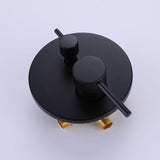 Load image into Gallery viewer, Wall-Mount Swiveling Spout Bathtub Filler Faucet with Handheld Cylinder Shower - SeeiHome