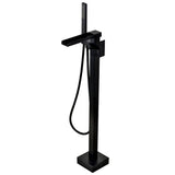 Load image into Gallery viewer, Freestanding bathtub faucet  with square knob and swivel waterfall spout - SeeiHome
