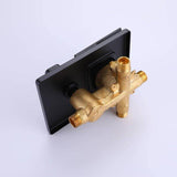 Load image into Gallery viewer, Wide and Flat Waterfall Spout Wall Mounted Bathtub Faucet with Handheld Shower - SeeiHome