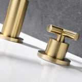 Load image into Gallery viewer, Gooseneck Spout High-Arc Bathroom Faucet with 2 Cross Handle  in Modern 8 in. - SeeiHome