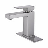 Load image into Gallery viewer, Modern right angle Sink Faucet with Single handle in Matte Black - SeeiHome