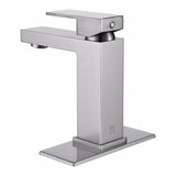 Load image into Gallery viewer, Modern right angle Sink Faucet with Single handle in Matte Black - SeeiHome