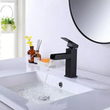 Load image into Gallery viewer, Trotter Single Hole Single-Handle Bathroom Faucet in Matte Black - SeeiHome