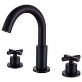 Load image into Gallery viewer, 8 in. Widespread 2-Handle High-Arc Bathroom Faucet in Matte Black - SeeiHome