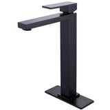 Load image into Gallery viewer, Tall Spout Right Angle Sink Faucet with Single handle in Matte Black - SeeiHome