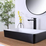 Load image into Gallery viewer, Tall Spout Right Angle Sink Faucet with Single handle in Matte Black - SeeiHome