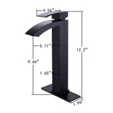 Load image into Gallery viewer, Tall Spout High Arc Sink Faucet with Single handle in Matte Black - SeeiHome