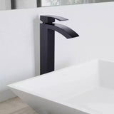 Load image into Gallery viewer, Tall Spout High Arc Sink Faucet with Single handle in Matte Black - SeeiHome